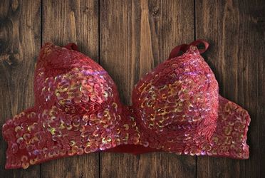 Sparkle Sequin Push Up Bra