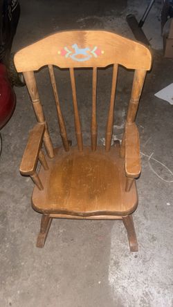 Free- Little Kids Wooden Rocking Chair