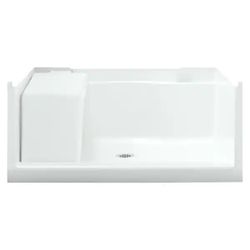 Sterling Accord Seated 48 in. x 36 in. Single Threshold Base in White