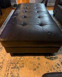 Black Rectangle Ottomam