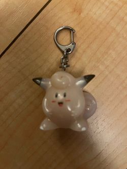 Clefairy Pokemon Soft Figure Keychain phosphorescence Banpresto Japan