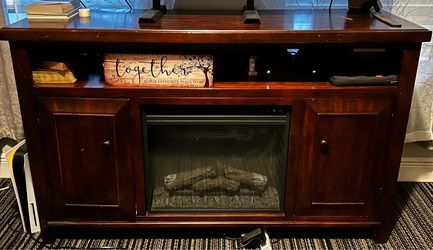Entertainment Center with Electric Fire Place