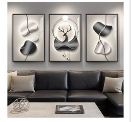 Framed Modern Abstract Wall Art