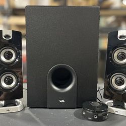 Cyber Acoustics CA-3602a 62W Desktop Computer Speaker with Subwoofer - Perfect 2.1 Gaming and Multimedia PC speakers