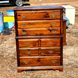Large Wooden Chest Of Drawers