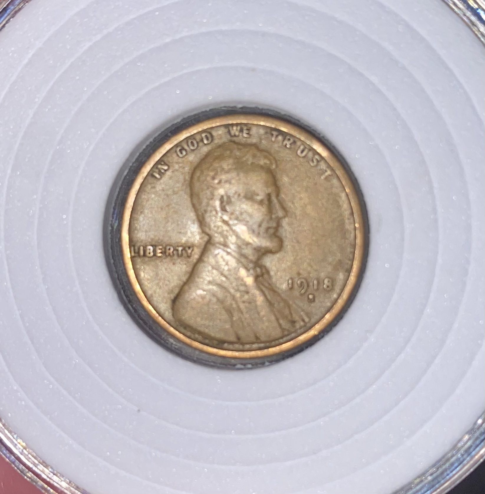 1918 S Lincoln Wheat Penny