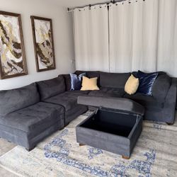 Thomasville 6 Pc Modullar + Ottoman & Storage 🛻Delivery available 🛻