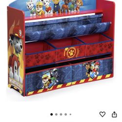 NEW! Paw Patrol Delta Children Deluxe Book & Toy Organizer