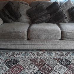 90 Long Big Couch Light Brown Bought From Colfex 