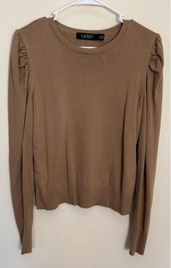 Lauren Ralph Lauren Puff Sleeve Knit Sweater