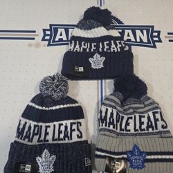 3 Toronto MAPLE LEAF ..-NEW ERA BEANIES...