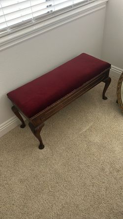Antique Piano Bench