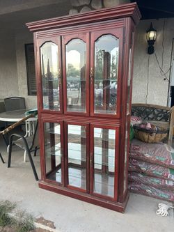 Elegant Glass Display Cabinet / Curio Hutch