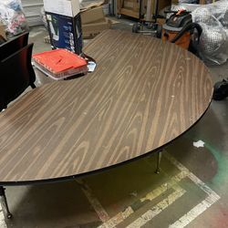 Semi Circle Table. $25
