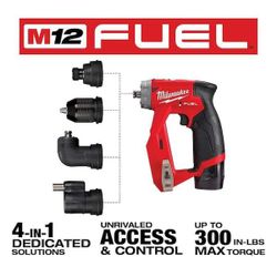 Milwaukee FUEL 12V 4-in-1 Installation Drill Driver Kit with 4-Tool Heads Brand New No Low Offers/Trades, Pls. Pick up in Burien Yes Available 

