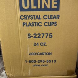 Uline 24 Oz Clear Plastic Cups 