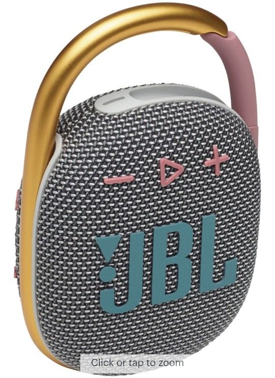 JBL - CLIP4 Portable Bluetooth Speaker - Gray. In great condition like new.  If not in pictures,  it's not included. 