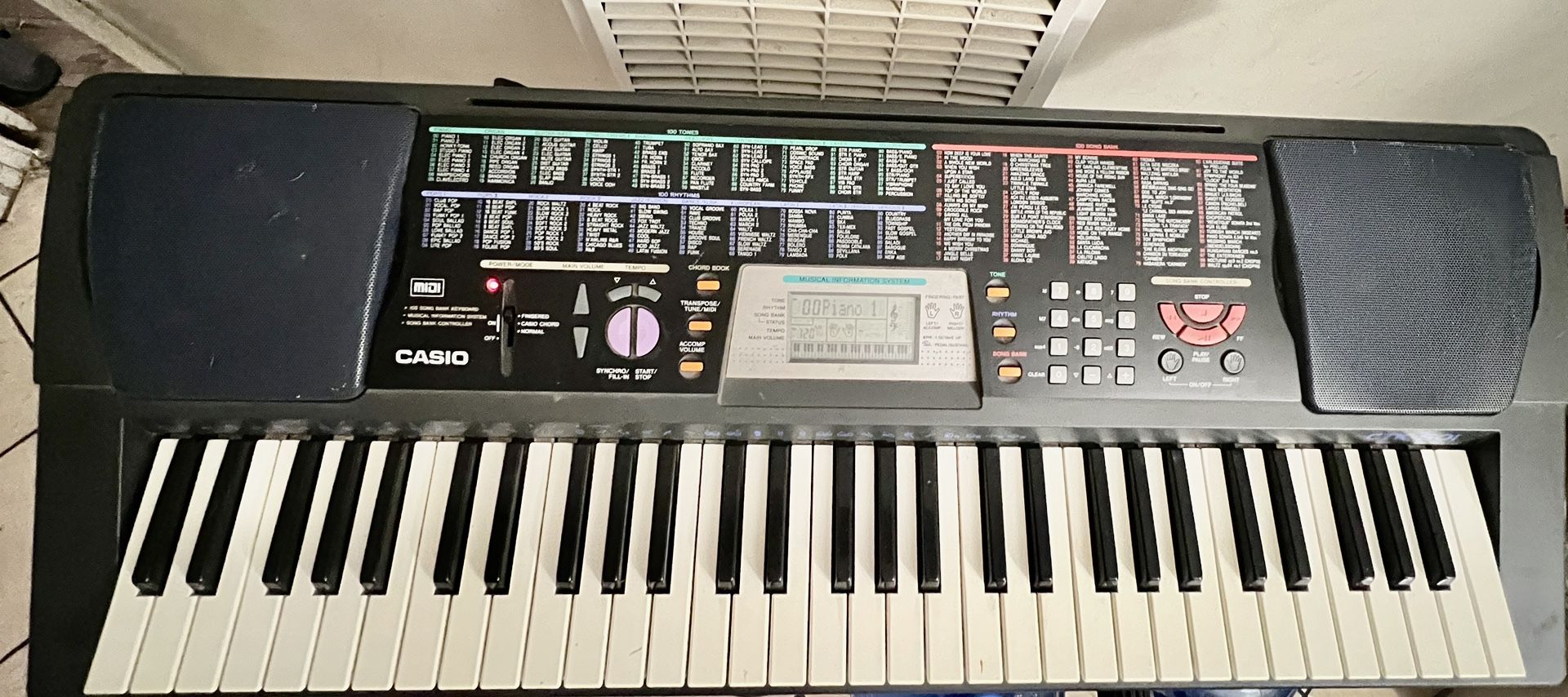 Casio CTK501 piano with stand