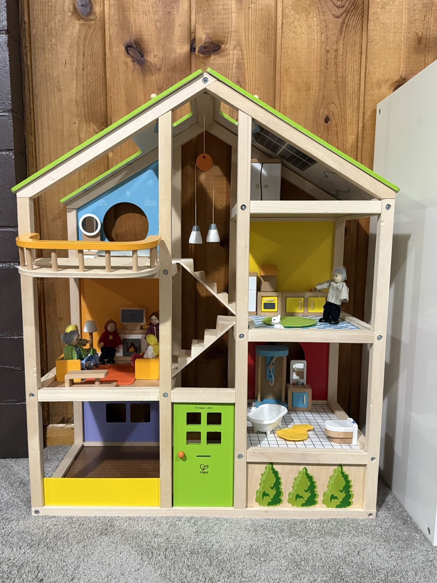Hape All Seasons Wooden Dollhouse