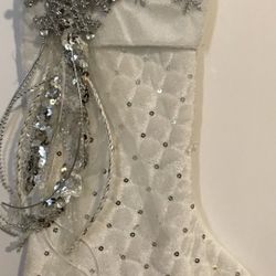Hand Decorated Christmas Stocking New  