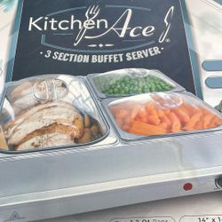 Three Section Buffet Server