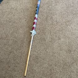 Out Door American Flag And Pole