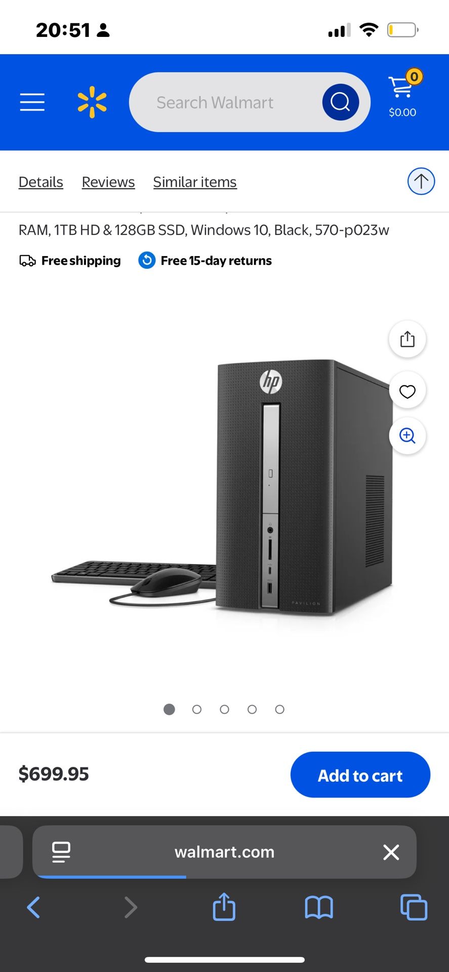 hp pavilion 570-p017c