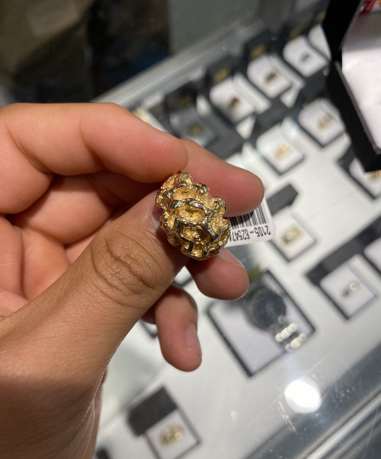 14k Gold Nugget Ring