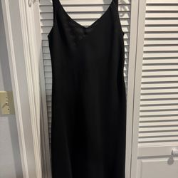 Black Cocktail Dress with Lattice Rhinestone Back