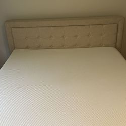 Zinus 12” Green Tea Queen Mattress And Bedframe
