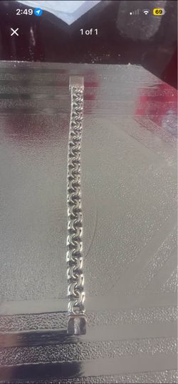 925 sliver chino link bracelet
