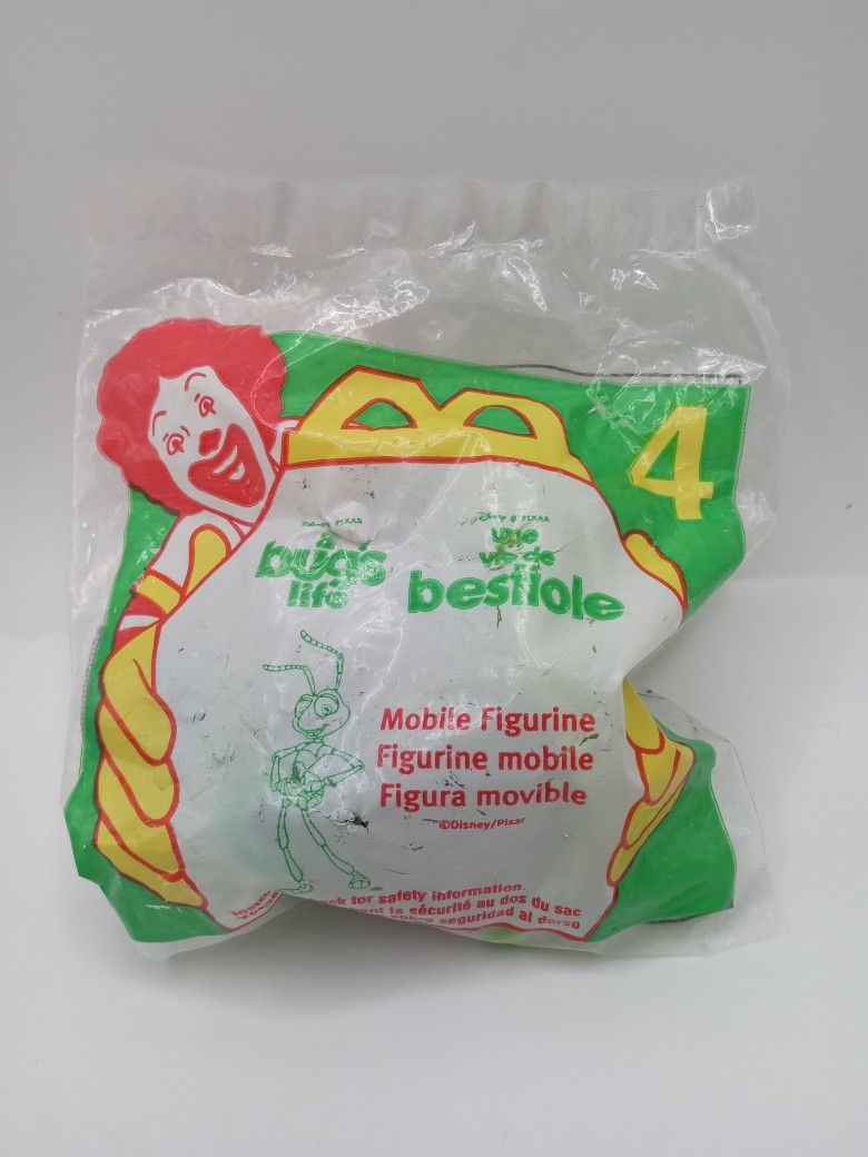 McDonalds Disney Pixar A Bug's Life Happy Meal Toys Flik Vintage 1998 - Sealed