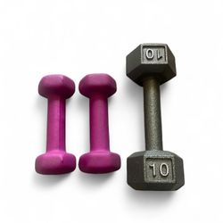 3lb Dumbbell Pair + 10lb Single Weight
