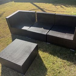 Outdoor Couches In Good Conditions, Beside The Weather Beat On Pillow Coloring