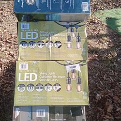 LED String Lights Plug In 10 Boxes Very Bright Well Made Indoor Outdoor