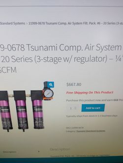 Tsunami Compressed Air Filter System 