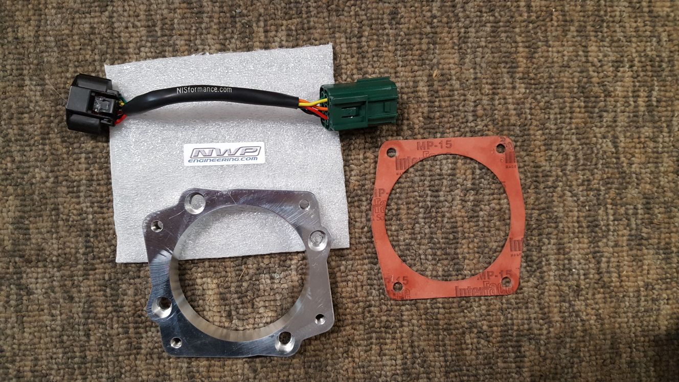 NWP 75mm Throttle Body Adapter Kit-Nissan