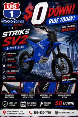 Strike SV2 $0 Down Ride today !
