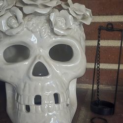 Skull Candle Holders