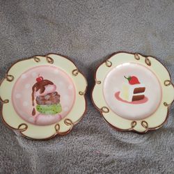 clay art just desserts hand painted plates