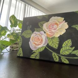 Original Painting Of Rose