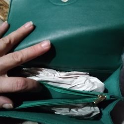 Green Christmas Purse