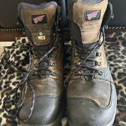 Used Men’s Red Wing Steel Toe Boots Size 13