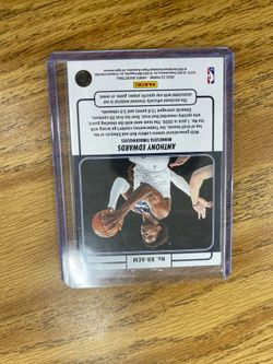 Rookie Anthony Edward’s basketball card - NEGOTIABLE