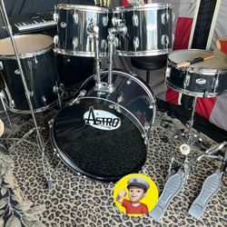 💥 Drum Set Adult Complete w/NEW Cymbals 