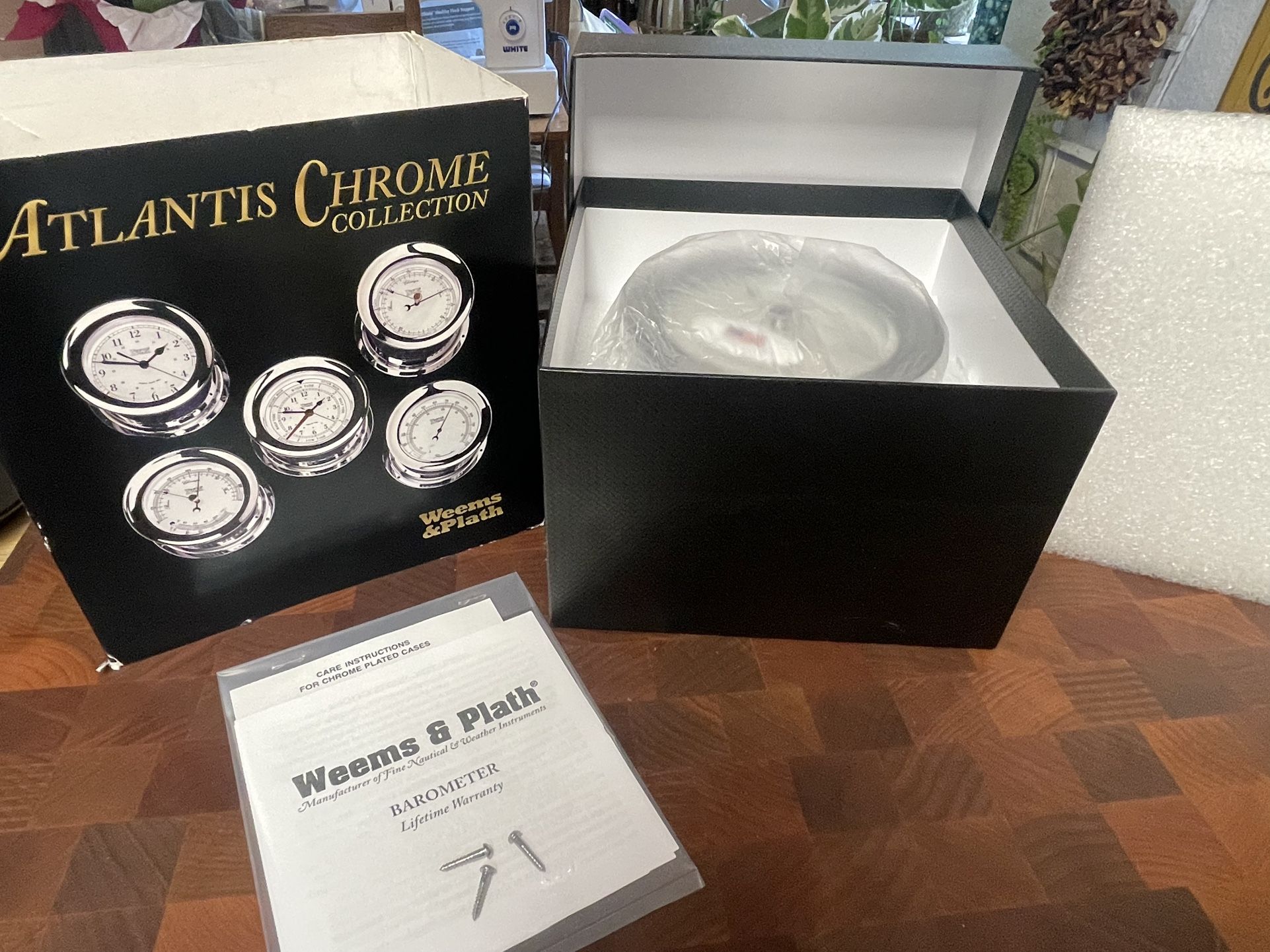 Weems & Plath Chrome Plated Atlantis Barometer