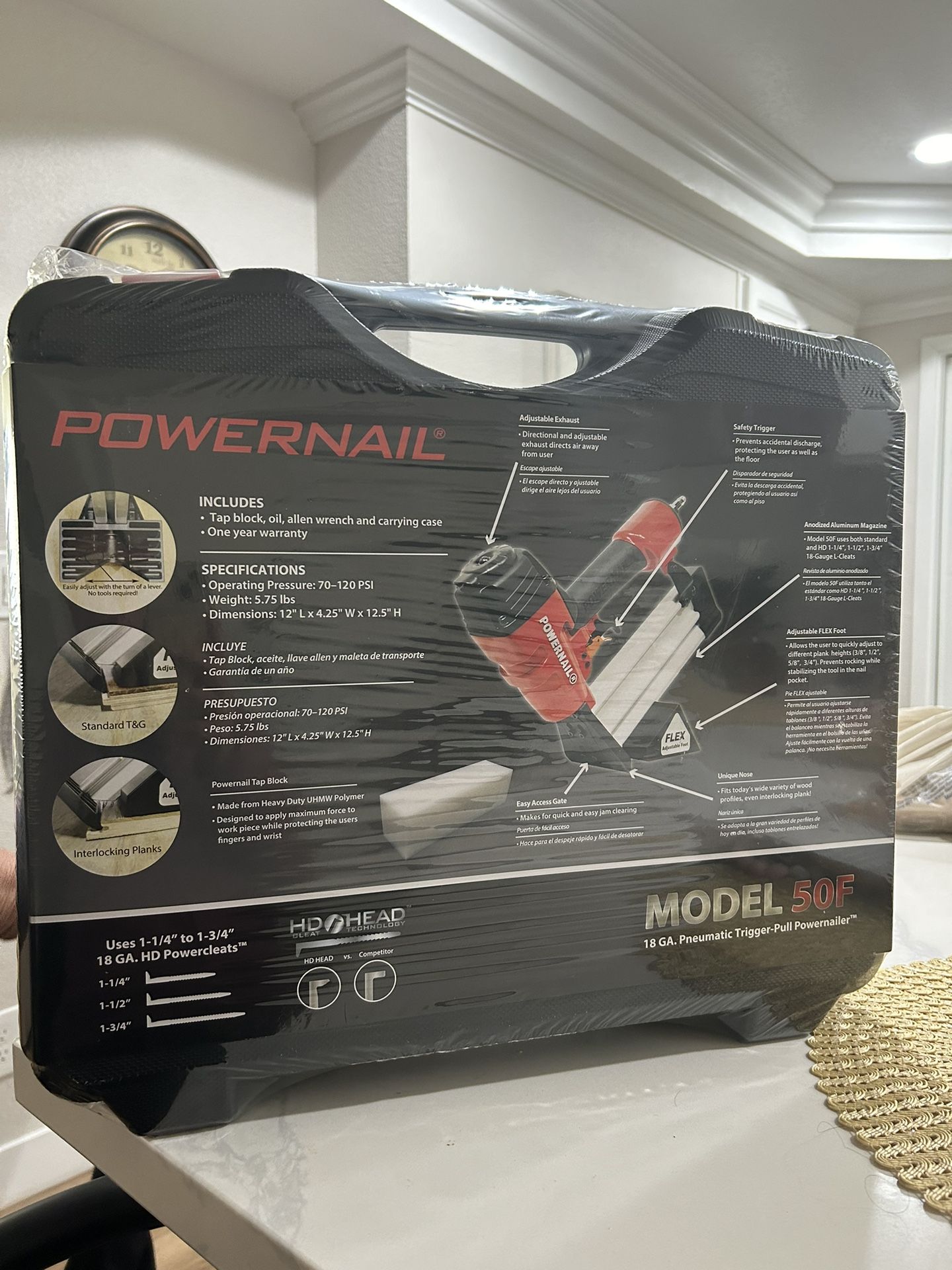 18 GA. Pneumatic Trigger Pull Powernailer