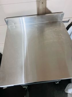 Regency 30" x 30" 18-Gauge 304 Stainless Steel Commercial Work Table with Galvanized Legs & casters