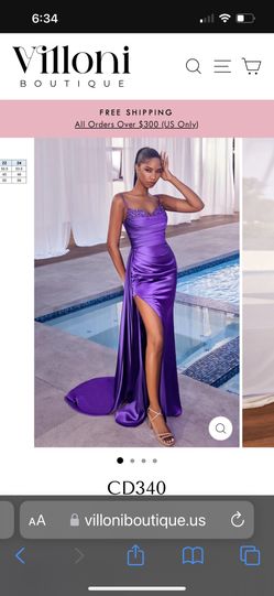 Brand new Prom Dress from Villoni Boutique, Size 4
