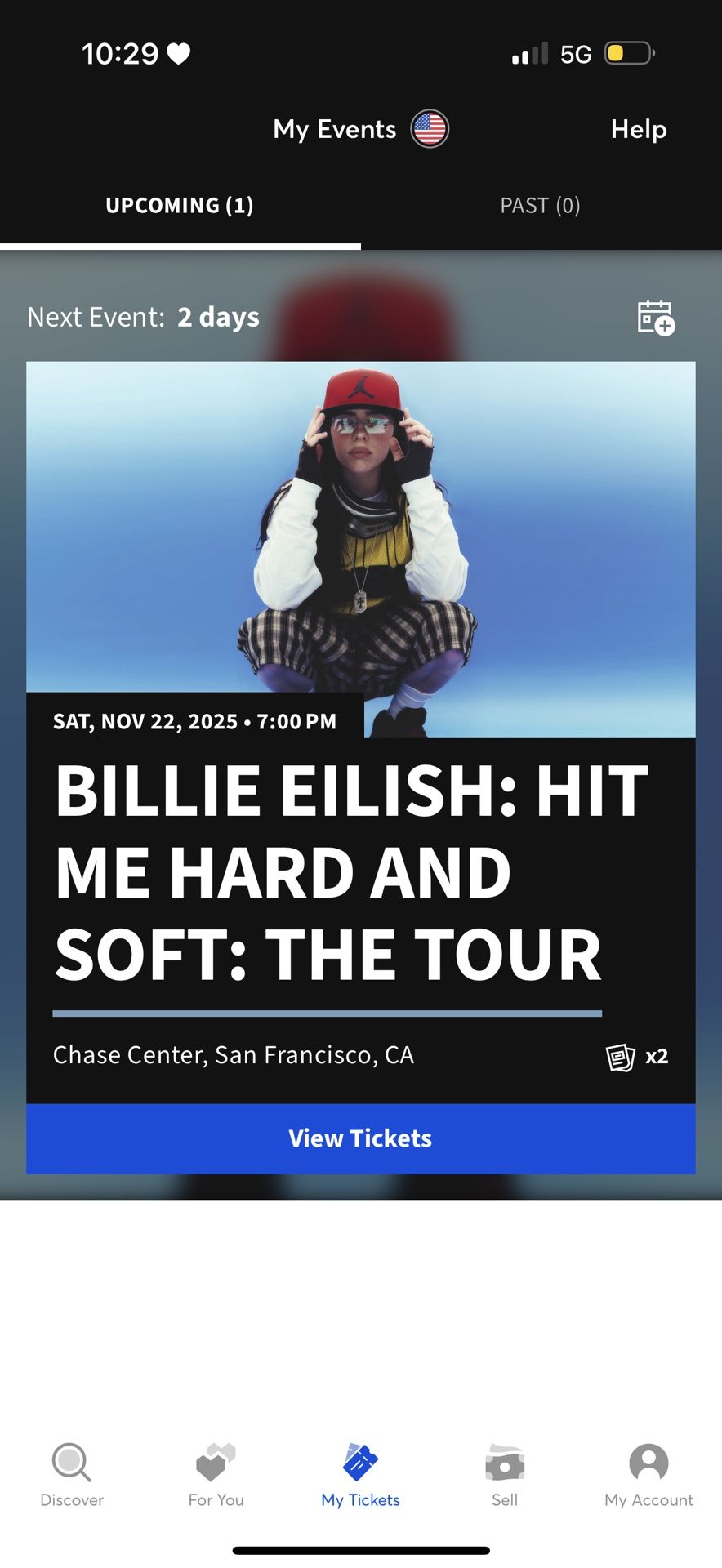 Billie eilish 11/22 